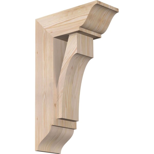 Ekena Millwork Westlake Traditional Smooth Bracket w/ Offset Brace, Douglas Fir, 7 1/2"W x 18"D x 30"H BKT0806X18X30WTL01SDF - main